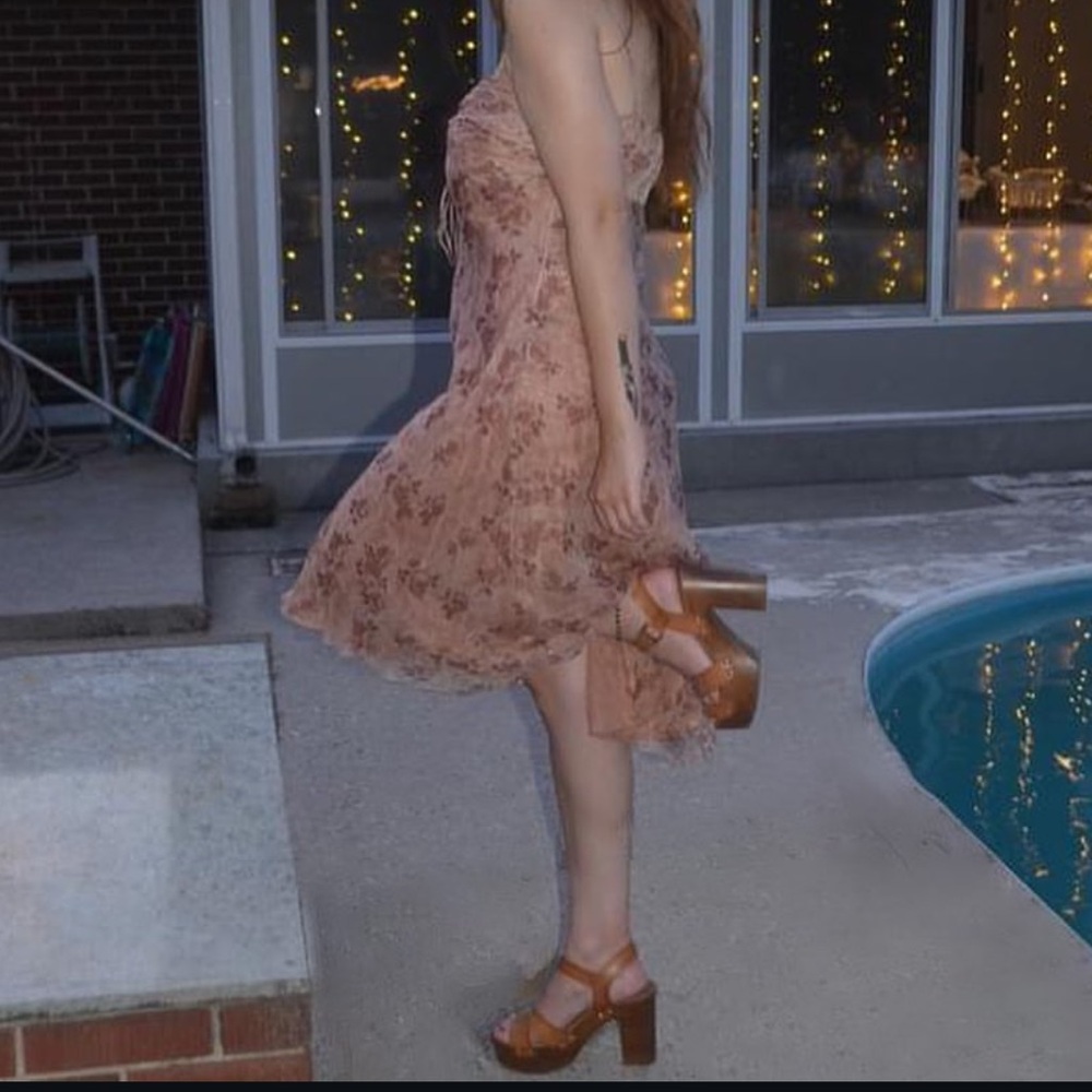 Vintage “JULIE G”Floral Lace Dress